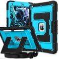 thumbnail image 1 of Case For iPad 7/8/9th Generation 10.2" (2019/2020/2021) Foldable Stand Protective Cover With Pen Holder and Shoulder Strap, 1 of 9