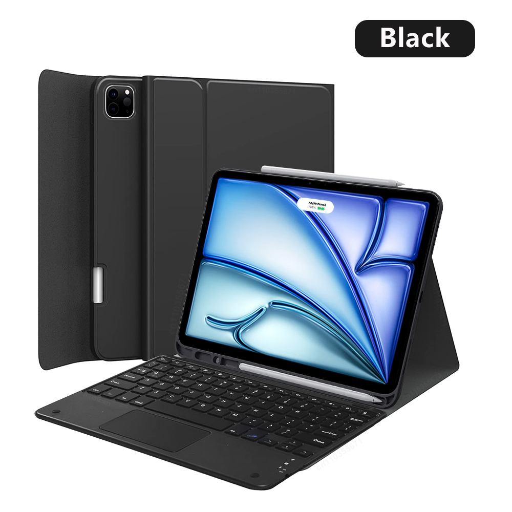 Case For iPad Pro 12.9 iPad Air 11 13 inch 2024 Keyboard Case For iPad