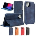 thumbnail image 1 of Case For iPhone 11 Pro Max Luxury Flip Leather Cover Phone Wallet Cover(Blue), 1 of 6