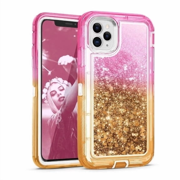 Case For iPhone 16 Series , Shockproof Protective Phone Cover with Liquid Quicksand Bling Sparkly Phone Case