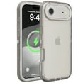 thumbnail image 1 of Case For iPhone Air , Heavy Duty Shockproof Protection Phone Cases, Anti-Drop, Triple Layer Transparent Protective Cover, Crystal Gray, 1 of 6