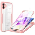 thumbnail image 1 of Case for Galaxy A04,Slim Full-Body Rugged Stylish Protective Clear Colorful Back Hybrid 3-in-1 Case with Built-in Screen Protector Phone Case for Samsung Galaxy A04 4G (Pink), 1 of 10