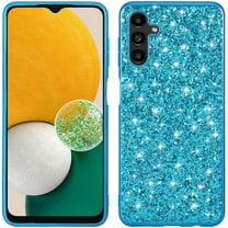 Case for Galaxy A14 5G,Galaxy A14 5G Case,Glitter Sparkly Luxury Light Slim Shockproof Protective Bling Diamond Girls for Women Phone Case for Samsung Galaxy A14 5G (Blue)