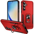 thumbnail image 1 of Case for Galaxy A16 5G,Heavy Duty Shockproof Full Protective [Dual Layer] [Hard PC],Built in Finger Ring Kickstand Protective TPU+PC Phone Case for Samsung Galaxy A16 5G (Red Black), 1 of 10