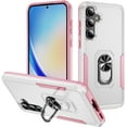 thumbnail image 1 of Case for Galaxy A16 5G,Heavy Duty Shockproof Full Protective [Dual Layer] [Hard PC],Built in Finger Ring Kickstand Protective TPU+PC Phone Case for Samsung Galaxy A16 5G (White Pink), 1 of 10