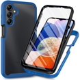 thumbnail image 1 of Case for Galaxy A16 5G,Slim Full-Body Rugged Stylish Protective Clear Back Hybrid 3-in-1 Case with Built-in Screen Protector Phone Case for Samsung Galaxy A16 4G/5G (Blue), 1 of 7