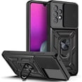 thumbnail image 1 of Case for Galaxy A31,Galaxy A31 Case,Military Grade TPU+PC Case,[Built-in Kickstand] Dual-Layer Design Heavy Duty Protection Phone Case for Samsung Galaxy A31 (Black), 1 of 9