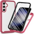 thumbnail image 1 of Case for Galaxy A36 5G,Slim Full-Body Rugged Stylish Protective Clear Back Hybrid 3-in-1 Case with Built-in Screen Protector Phone Case for Samsung Galaxy A36 5G (Rose), 1 of 7