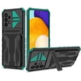 thumbnail image 1 of Case for Galaxy A42 5G,Military Grade [Built-in Kickstand] with Card Holder Dual-Layer Design Heavy Duty Shockproof Protection Phone Case for Samsung Galaxy A42 5G (Green), 1 of 18