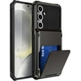 thumbnail image 1 of Case for Galaxy A54 5G,Flip Cover Hidden Card Slot Wallet Case,Card Holder Dual-Layer Design Heavy Duty Protection Shockproof Phone Case for Samsung Galaxy A54 5G (Black), 1 of 10