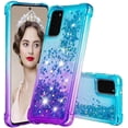 thumbnail image 1 of Case for Galaxy A56 5G,Flowing Bling Liquid Gradient Sparkle Moving Glitter Quicksand Waterfall Anti-Fall Girls Women Protect Phone Case for Samsung Galaxy A56 5G (Blue/Purple), 1 of 7
