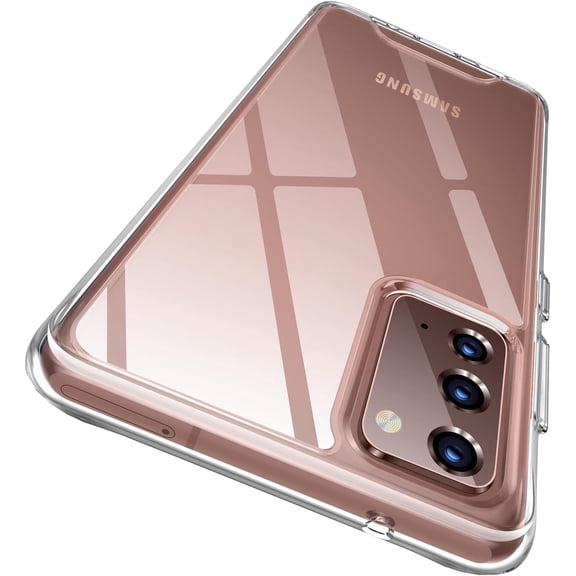 Case for Galaxy Note 20 Crystal Clear Designed Non-Slip Shockproof Protection Phone Case, Hard PC Back Flexible TPU Slim Fit Light and Durable Cover for Samsung Galaxy Note 20 5G