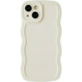 thumbnail image 1 of Case for Galaxy Note 20,Galaxy Note 20 Case,Solid Cute Curly Wave Frame Shape Shockproof Bumper Soft Silicone Protective Phone Case for Samsung Galaxy Note 20 5G,6.7 inch 2020 (White), 1 of 8