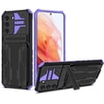 thumbnail image 1 of Case for Galaxy Note 20,Military Grade [Built-in Kickstand] with Card Holder Dual-Layer Design Heavy Duty Shockproof Protection Phone Case for Samsung Galaxy Note 20 5G,6.7 Inch 2020 (Purple), 1 of 10