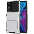 thumbnail image 1 of Case for Galaxy Note 20 Ultra,Flip Cover Hidden Card Slot Wallet Case,Card Holder Dual-Layer Design Heavy Duty Protection Shockproof Phone Case for Samsung Galaxy Note 20 Ultra 5G,6.9" 2020 (White), 1 of 10