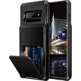 thumbnail image 1 of Case for Galaxy S10 Plus Case Wallet [4 Card Pocket] Card Holder Slot Anti-Scratch Dual Layer Protective Bumper Tough Rubber Armor Hard Shell Cover Case for Samsung Galaxy S10 Plus Black, 1 of 11