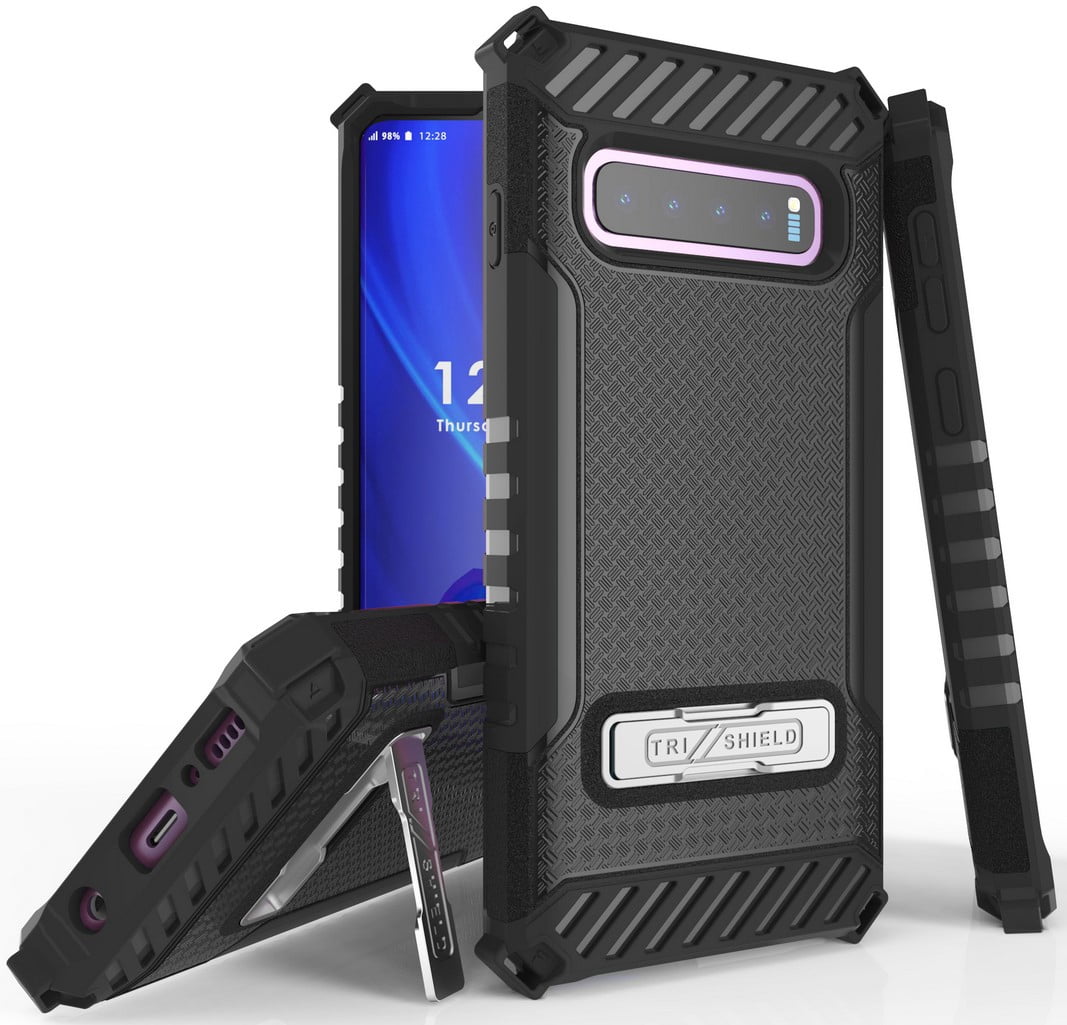 Case for Galaxy S10 Plus, Tri-Shield [Military Grade] Rugged Cover with ...