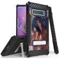 thumbnail image 1 of Case for Galaxy S10 Plus, Tri-Shield [PATRIOTIC SERIES] Rugged Military-Grade Cover with Metal Kickstand [AMERICAN HORSE DESIGN] for Samsung Galaxy S10 Plus Phone (SM-G975) s10+, 1 of 10