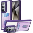 thumbnail image 1 of Case for Galaxy S20 FE,Military Grade Drop Wallet Case with Lens Kickstand Card Holder,Slim Protective Shockproof Transparent Phone Case for Samsung Galaxy S20 FE 5G,6.5 inch 2020 (Purple), 1 of 8