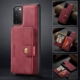 thumbnail image 1 of Case for Galaxy S20 Ultra, Wallet Case w/Magnetic Credit Card Holder [Kickstand Feature][4 Card Slot] Detachable Cover fit Magnetic Car Mount, Case Compatible w/Samsung Galaxy S20 Ultra- Red, 1 of 9