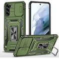 thumbnail image 1 of Case for Galaxy S21 Plus, Slide Lens Protective Case Shockproof Impact Resistant with Kickstand Cover Case for Samsung Galaxy S21 Plus 4G/5G 6.7 inch Olive Green, 1 of 13