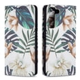 thumbnail image 1 of Case for Galaxy S22 5G Cover 2022, Allytech Shockproof Flip Folio PU Leather [Book Stand Feature][Card Slots Holder][Anti Scratch] TPU Bumper Case for Samsung Galaxy S22, Floral Leaf, 1 of 6