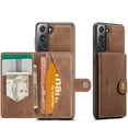 thumbnail image 1 of Case for Galaxy S22 Plus, Wallet Case w/Magnetic Credit Card Holder [Kickstand Feature][4 Card Slot] Detachable Cover fit Magnetic Car Mount, Case Compatible w/Samsung Galaxy S22 Plus- Brown, 1 of 9