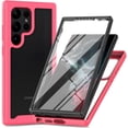 thumbnail image 1 of Case for Galaxy S22 Ultra,Slim Full-Body Rugged Stylish Protective Clear Back Hybrid 3-in-1 Case with Built-in Screen Protector Phone Case for Samsung Galaxy S22 Ultra 5G,6.8 inch 2022 (Rose), 1 of 8