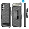 thumbnail image 1 of Case for Galaxy S24 5G Case[with Belt Clip Holster Case]Slim Combo Shell with Kickstand Swivel Rugged Shockproof Antiscratch Protective Cover for Samsung Galaxy S24 5G 2024 6.2 inch(Black), 1 of 7