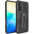 thumbnail image 1 of Case for Galaxy S24 FE,Military Grade Protection [Built-in Back Clip Kickstand] [Magnetic Car Holder] Dual-Layer Heavy Duty TPU+PC Shockproof Phone Case for Samsung Galaxy S24 FE 5G,2024 (Black), 1 of 9