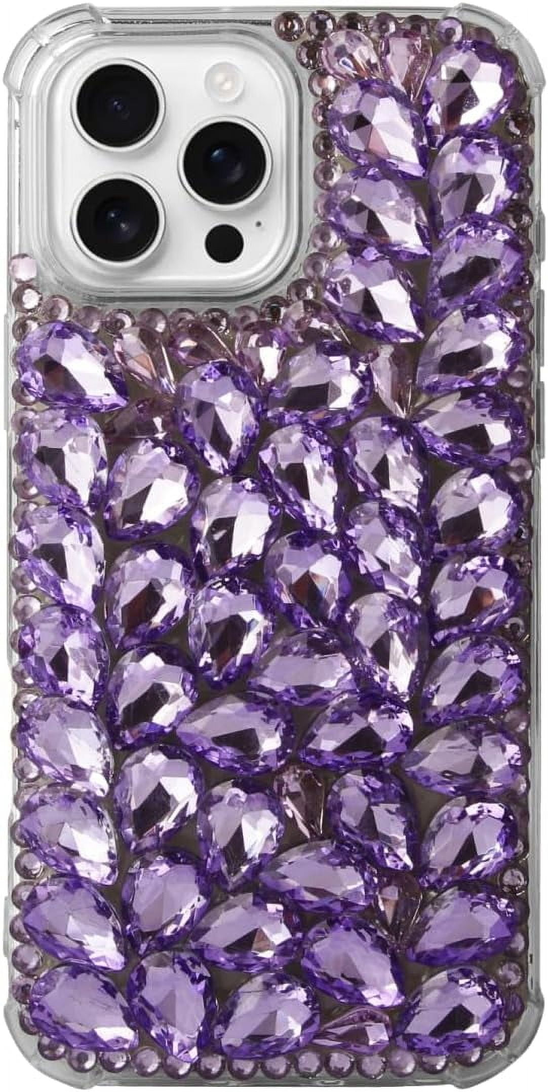 STENES Bling Phone Case For LG K22 - 3D Handmade Sparkle Series With Rhinestones & Punk Design