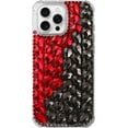 thumbnail image 1 of Case for Galaxy S24 Plus,3D Handmade Sparkle Stunning Stones Crystal Diamond Bling Glitter Girls Women Shockproof Phone Case for Samsung Galaxy S24 Plus 5G,6.7 inch 2024 (Red/Black), 1 of 6