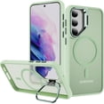 thumbnail image 1 of Case For Galaxy S24 Plus,Military Grade Drop Full-Body Shockproof Protective Lens Holder Kickstand With Wireless Charging TPU+PC Phone Case For Samsung Galaxy S24 Plus 5G,6.7 Inch 2024 (Green), 1 of 14