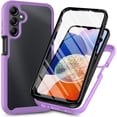 thumbnail image 1 of Case for Galaxy S24 Plus,Slim Full-Body Rugged Stylish Protective Clear Back Hybrid 3-in-1 Case with Built-in Screen Protector Phone Case for Samsung Galaxy S24 Plus 5G,6.7 inch 2024 (Purple), 1 of 7