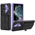 thumbnail image 1 of Case For Galaxy S24 Ultra,Military Grade [Built-in Kickstand] With Card Holder Dual-Layer Design Heavy Duty Shockproof Protection Phone Case For Samsung Galaxy S24 Ultra 5G,6.8 Inch 2024 (Purple), 1 of 10