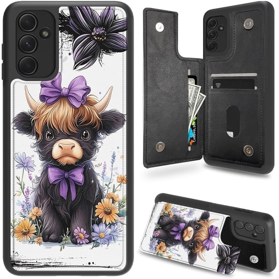 Case for Galaxy S25 Plus Case Wallet Case with Card Holder, PU Leather ...