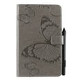 thumbnail image 1 of Case for Galaxy Tab A 8.0" 2019 SM-T290 T295, Ultra Slim Lightweight Fit Folio Flip PU Leather Butterfly Embossed Stand Cover Shockproof Protection Soft TPU Back Wallet Cover, Gray, 1 of 6