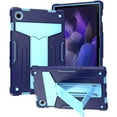 thumbnail image 1 of Epicgadget Case for Samsung Galaxy Tab A8 10.5 Inch (SM-X200/SM-X205/SM-X207) - Dual Layer Hybrid Protective Case Cover with Kickstand for Galaxy Tablet A8 10.5" (2022 Released) (Navy Blue/Light Blue), 1 of 4