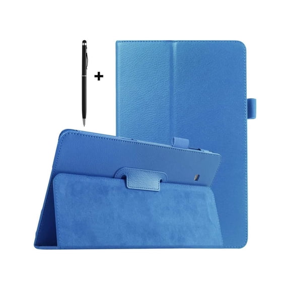 Case for Galaxy Tab E 9.6 with Universal Stylus Pen - Slim Leather Folio Stand Case Cover for Samsung Galaxy Tab E 9.6 Inch Tablet Model SM-T560 SM-T561 SM-T565 SM-T567V