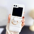 thumbnail image 1 of Case For Galaxy Z Flip 6,Luxury Down Jacket Soft Unzip Sofa Silicone Puffer Touch Cloth Protection Shockproof With Ring Bracket Girls Women Phone Case For Samsung Galaxy Z Flip 6 5G,2024 (White), 1 of 7