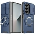 thumbnail image 1 of Case for Galaxy Z Fold 5,Military Grade [Built-in Kickstand] Magnetic Rotate Ring Holder Heavy Duty TPU+PC Drop Shockproof Protection Phone Case for Samsung Galaxy Z Fold 5 5G,2023 (Blue), 1 of 10