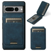 Case for Google Pixel 10 /10 Pro Detachable Wallet Cover with Card Slots Kickstand, Magnetic Support Wireless Charging, Premium PU Leather Shockproof Case for Google Pixel 10 /10 Pro, Blue