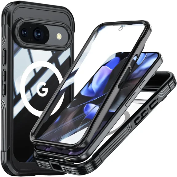 Case for Google Pixel 10 / Pixel 10 Pro, Compatible MagSafe, 360 Degree Full Cover Built-in Screen Protector and Camera Protector,Full Body Phone Cover for Pixel 10 / Pixel 10 Pro 6.3"