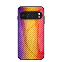 Case for Google Pixel 10 Pro XL Case, Tempered Glass   Soft TPU Bumper with Gradient Color Design Hybrid Back Slim Anti-Drop Phone Case Cover for Google Pixel 10 Pro XL, Gold