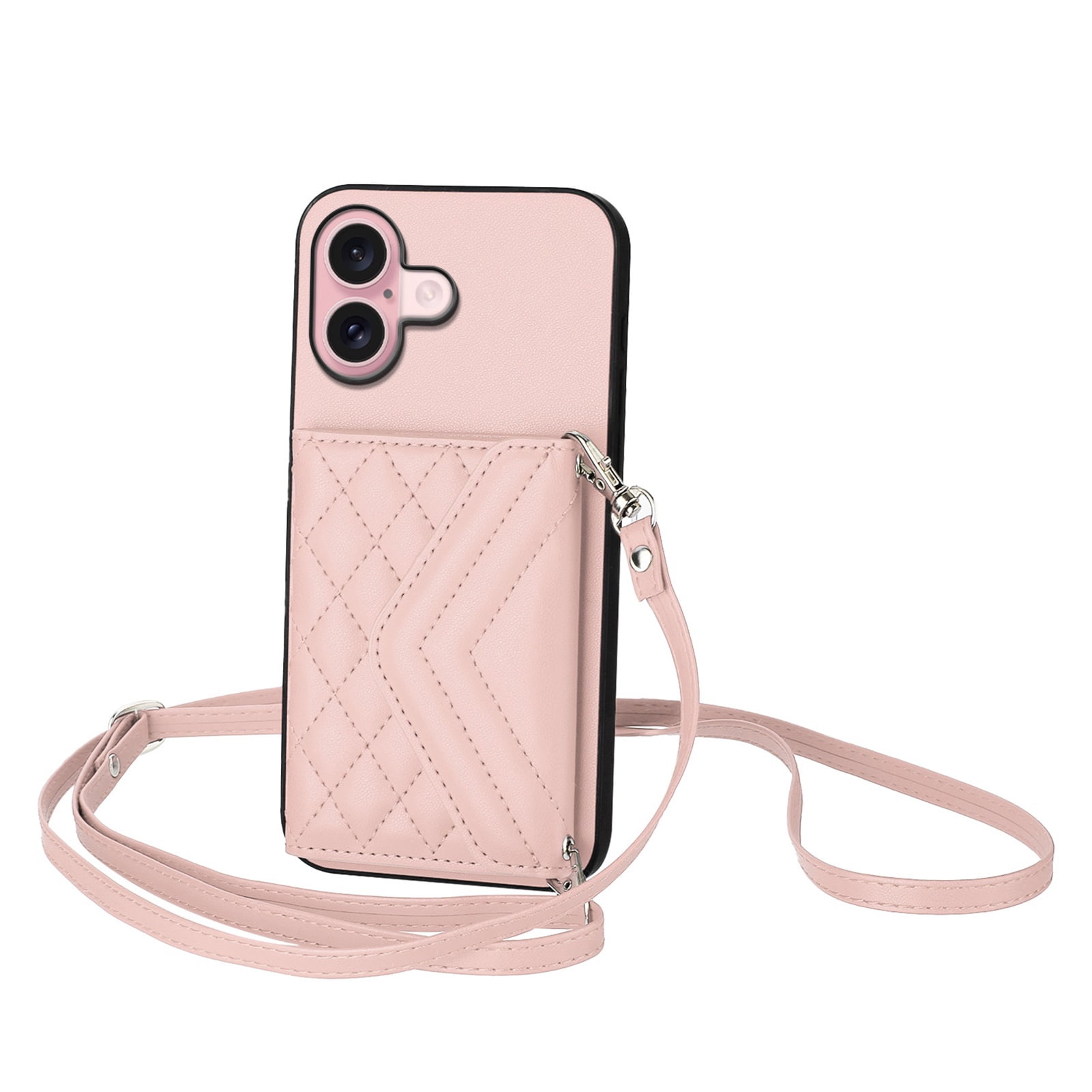 Case for Google Pixel 10 Pro XL Crossbody wallet cover, with card holder, leather material, equipped with a long shoulder strap, shockproof flip-top phone case