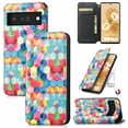 thumbnail image 1 of Case for Google Pixel 6, Google Pixel 6 Wallet Case PU Leather and Hard PC RFID Blocking Slim Durable Protective Phone Case Cover For Google Pixel 6,Cube, 1 of 10