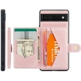 thumbnail image 1 of Case for Google Pixel 6A 2022, Detachable Magnetic Wallet Credit Card Cash Slot Case Cover Support Wireless Charging Functional Kickstand Compatible with Google Pixel 6A 2022 (Pink), 1 of 14