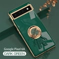 thumbnail image 1 of Case for Google Pixel 6a, Luxury Astronaut Ring Hoder Stand Plating Ultra Slim Support Magnetic Car Mount Drop Protective Phone Case Cover for Google Pixel 6a, Darkgreen, 1 of 9
