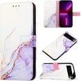 thumbnail image 1 of Case for Google Pixel 7,Google Pixel 7 Wallet Case Cute with Kickstand Magnetic and Card Holder Leather Flip Protective Case for Women Compatible with Google Pixel 7 Marble Purple, 1 of 10