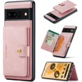 thumbnail image 1 of Case for Google Pixel 7 Pro 2022, Detachable Magnetic Wallet Credit Card Cash Slot Case Cover Support Wireless Charging Functional Kickstand Compatible with Google Pixel 7 Pro 2022 (Pink), 1 of 18